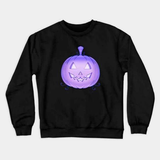 Lavender Pumpkin Crewneck Sweatshirt by SilentNoiseArt